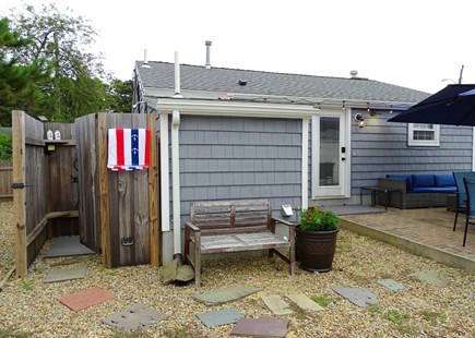 Dennis Port Cape Cod vacation rental - Outdoor shower - perfect for after a day at Sea Street Beach