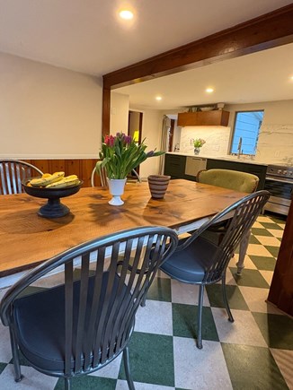 Brewster Cape Cod vacation rental - Oversized farm table seats 8-10