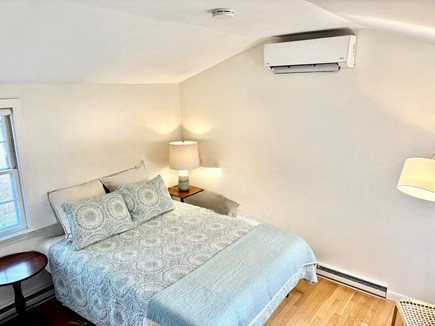 Brewster Cape Cod vacation rental - Queen size bed, large closet with shelves.