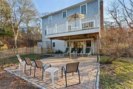 Dennis Cape Cod vacation rental - Backyard patio (picture from winter)