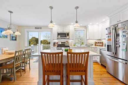 Dennis Cape Cod vacation rental - Updated kitchen with seating at island for breakfast and coffee