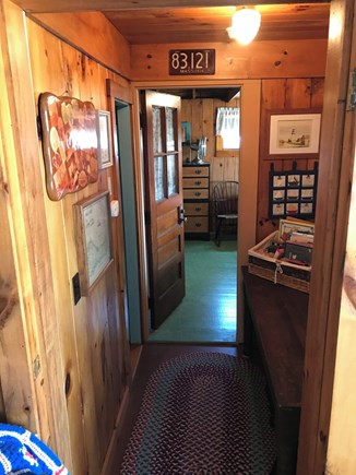 Truro, Beach Point Cape Cod vacation rental - Hallway to Bunk room and 1st floor Bedroom