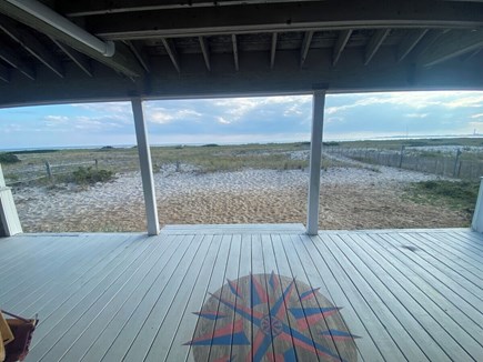 Truro, Beach Point Cape Cod vacation rental - Covered rear deck