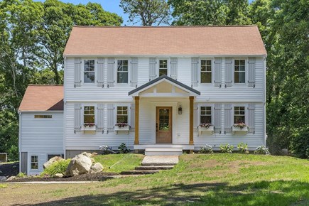 Dennis Cape Cod vacation rental - Front (pre landscaping)