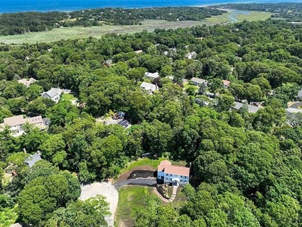 Dennis Cape Cod vacation rental - Aerial view of large, private property