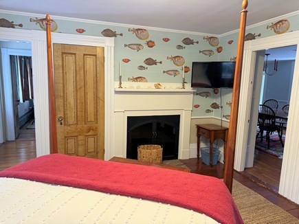 Orleans Cape Cod vacation rental - 1st Floor Master Bedroom with Television