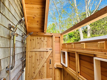 Eastham Cape Cod vacation rental - Rinse under the sun in a custom-built, dual-headed outdoor shower