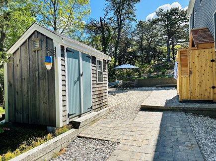 Eastham Cape Cod vacation rental - The shed is for your use with beach chairs and outdoor games.