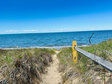 Eastham Cape Cod vacation rental - Sandy beach path steps from the house (no stairs)