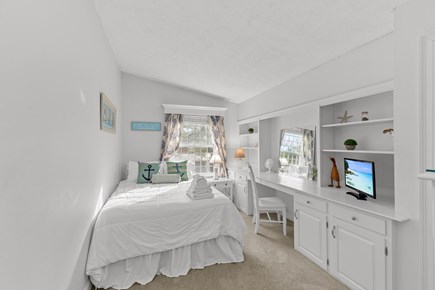 Chatham Cape Cod vacation rental - Second bedroom upstairs with a queen bed and coastal decor