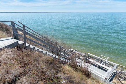 Eastham Cape Cod vacation rental - Stairs to private beach