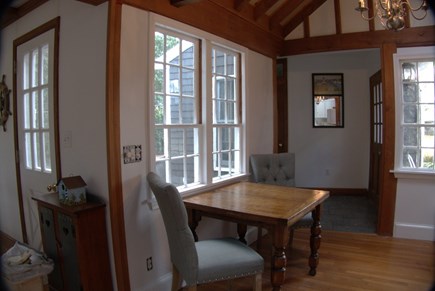 Harwich Cape Cod vacation rental - Entrance opens into sitting area, kitchen and eating area