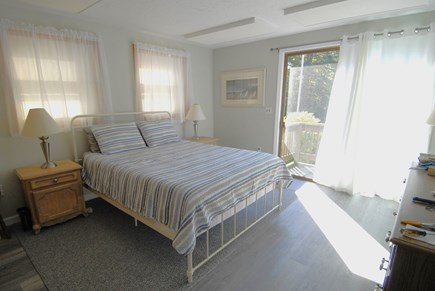 Pocasset Cape Cod vacation rental - Bedroom on Main Floor has access to the front deck.