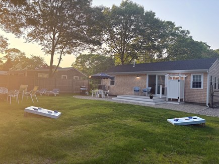 Falmouth Cape Cod vacation rental - Large fenced in backyard.