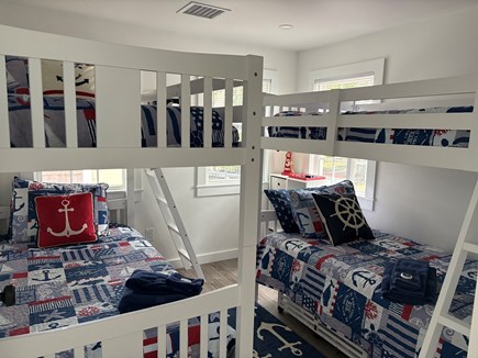Falmouth Cape Cod vacation rental - Bunk room, 4 twin beds.