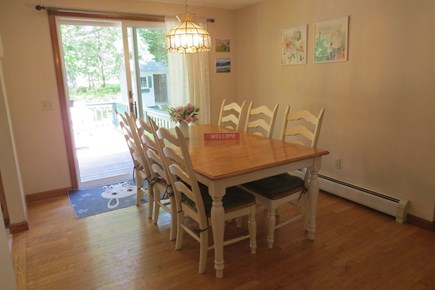 Eastham Cape Cod vacation rental - Dining Room with Sliders leading to the Deck