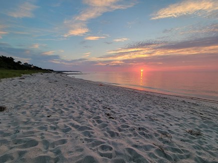 Brewster on the beach Cape Cod vacation rental - Sunset over the water.  Tides means the beach is always changing