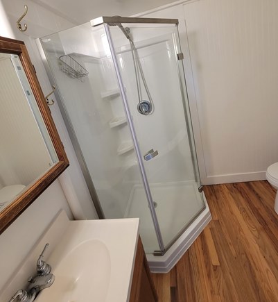 Brewster on the beach Cape Cod vacation rental - Down stairs bathroom. There is also an outdoor shower