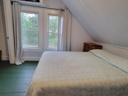 Brewster on the beach Cape Cod vacation rental - Upstairs queen bedroom with individual A/C and heat