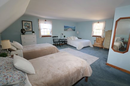 Brewster Cape Cod vacation rental - Bedroom 2 on 2nd level w/full & 2 twins