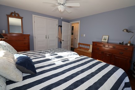 Brewster Cape Cod vacation rental - Level 1 Bedroom (bath across hall) with 2 twins together as King