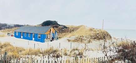 Dennis, Mayflower/Bayview Beach Cape Cod vacation rental - Front elevation overlooking Bayview/Mayflower Beach. A+ location.