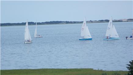 Barnstable Cape Cod vacation rental - Viewing a sailboat race from main floor of house during high tide