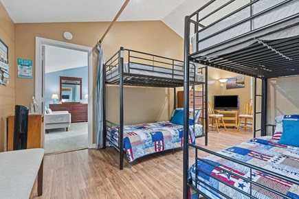 Yarmouth Cape Cod vacation rental - Kids' room with two comfy bunk beds and an en-suite full bath.