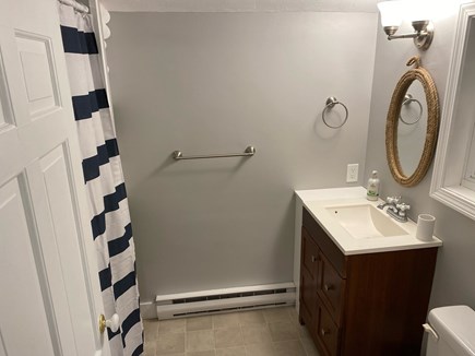 Dennis Port Cape Cod vacation rental - Bathroom with Shower/Tub, Vanity & Toilet