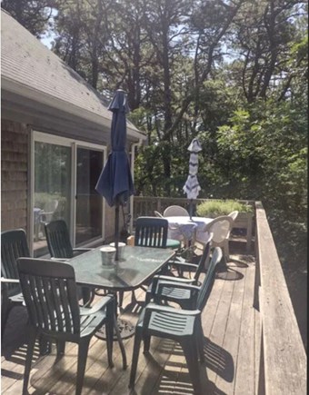 Wellfleet Cape Cod vacation rental - Main Deck Area with Plenty of Seating