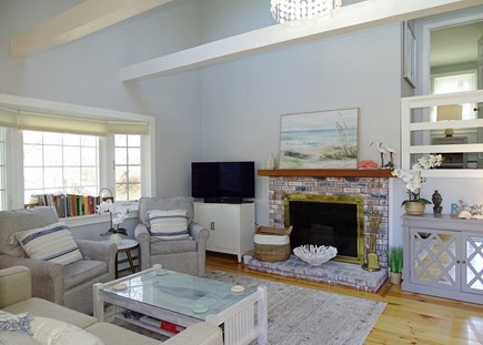 Eastham Cape Cod vacation rental - Living room offers TV and plenty of comfortable seating 
