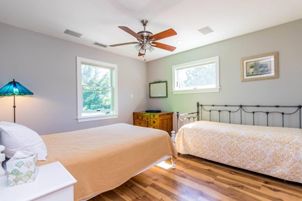 Wellfleet Cape Cod vacation rental - First floor bedroom with queen and twin with trundle