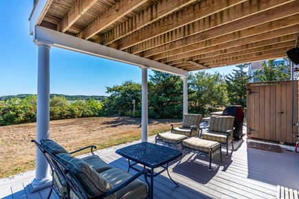 Wellfleet Cape Cod vacation rental - Patio with sitting area and enclosed outdoor shower