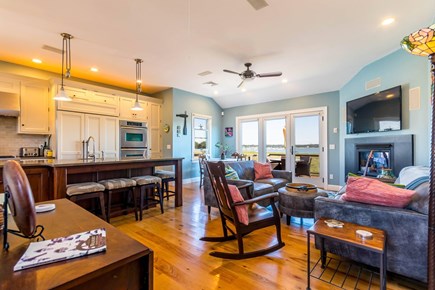 Wellfleet Cape Cod vacation rental - 2nd floor main living area w/ living room, dining area & kitchen