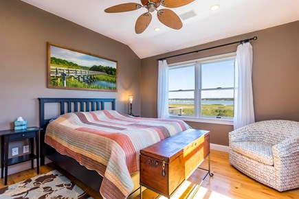 Wellfleet Cape Cod vacation rental - Second floor primary bedroom with king bed and ensuite bathroom