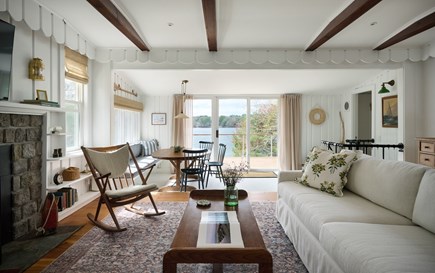 Falmouth Cape Cod vacation rental - Living room with full Lake view