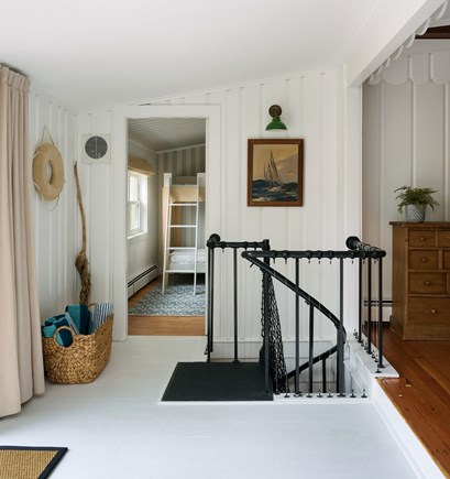 Falmouth Cape Cod vacation rental - Spiral stairs to lower level