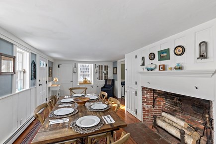 Truro Cape Cod vacation rental - Farmhouse style dining table