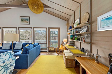 Orleans Cape Cod vacation rental - This bright space boasts a wall of windows and access to the deck