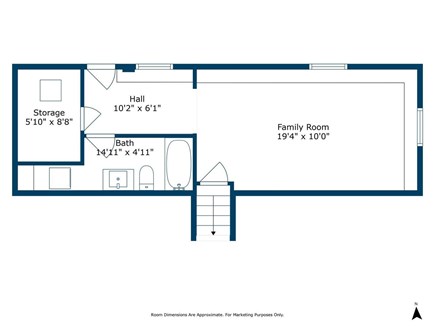 Plymouth, Sagamore Beach MA vacation rental - Lower level