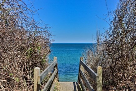 Plymouth, Sagamore Beach MA vacation rental - Stairs to beach