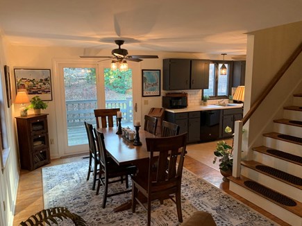 Chatham Cape Cod vacation rental - Dining Area opens up to Kitchen and Slider to Back Deck