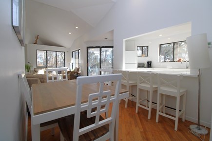 Wellfleet Cape Cod vacation rental - Dining space to kitchen and family room