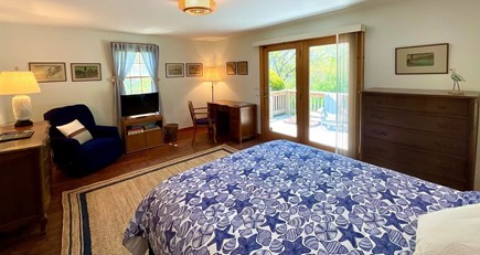 Chatham Cape Cod vacation rental - Master BR with Queen Bed and slider to deck