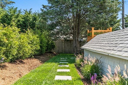 Dennis  Cape Cod vacation rental - Paver Stone Walkway to Private Back Yard