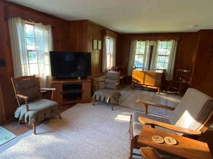 Dennis Port Cape Cod vacation rental - Living room looking into dining area