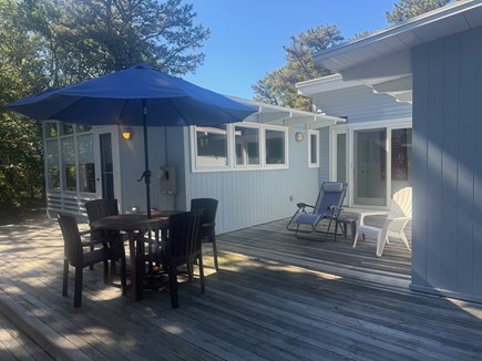 Truro Cape Cod vacation rental - Spacious deck off the side of the house