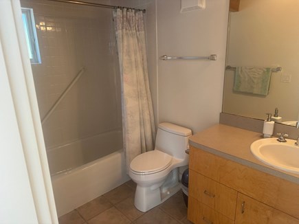 Truro Cape Cod vacation rental - Full bathroom with shower and tub