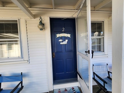 Dennis Port Cozy Cottage Condo Cape Cod vacation rental - Front Entry off Courtyard