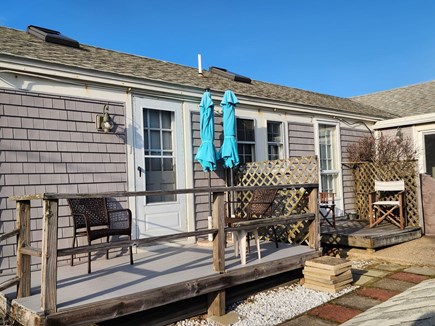 Dennis Port Cozy Cottage Condo Cape Cod vacation rental - Back Porch next to Unit 1